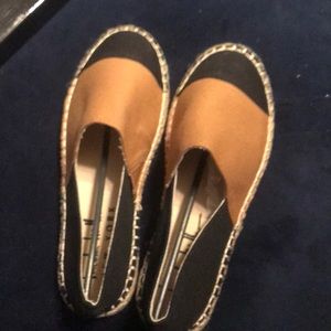 Dark brown and black espadrilles